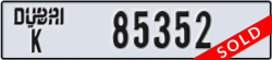 dubai - code - K - number -85352