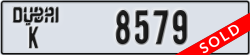 dubai - code - K - number -8579