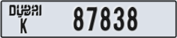 dubai - code - K - number -87838