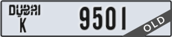 dubai - code - K - number -9501