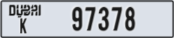 dubai - code - K - number -97378