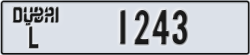 dubai - code - L - number -1243