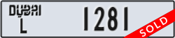 dubai - code - L - number -1281