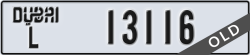 dubai - code - L - number -13116