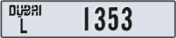 dubai - code - L - number -1353