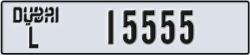 dubai - code - L - number -15555