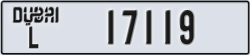 dubai - code - L - number -17119