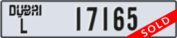 dubai - code - L - number -17165