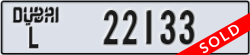 dubai - code - L - number -22133