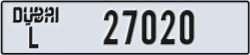 dubai - code - L - number -27020