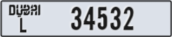 dubai - code - L - number -34532