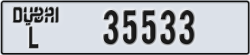 dubai - code - L - number -35533