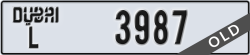 dubai - code - L - number -3987