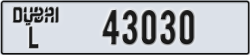 dubai - code - L - number -43030