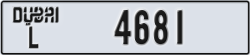dubai - code - L - number -4681