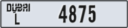 dubai - code - L - number -4875