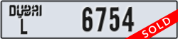 dubai - code - L - number -6754
