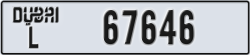dubai - code - L - number -67646