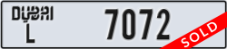 dubai - code - L - number -7072