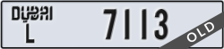 dubai - code - L - number -7113
