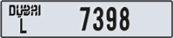 dubai - code - L - number -7398