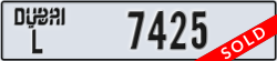 dubai - code - L - number -7425