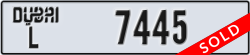dubai - code - L - number -7445