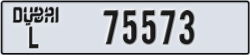 dubai - code - L - number -75573