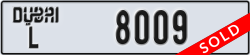 dubai - code - L - number -8009
