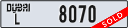 dubai - code - L - number -8070