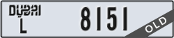dubai - code - L - number -8151