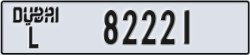 dubai - code - L - number -82221