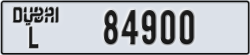 dubai - code - L - number -84900