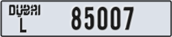 dubai - code - L - number -85007