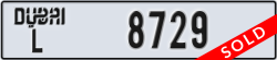 dubai - code - L - number -8729