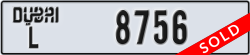 dubai - code - L - number -8756
