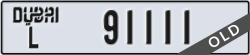 dubai - code - L - number -91111