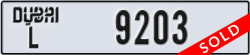 dubai - code - L - number -9203