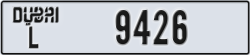 dubai - code - L - number -9426