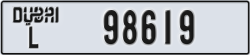 dubai - code - L - number -98619