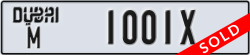 dubai - code - M - number -1001X