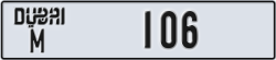 dubai - code - M - number -106