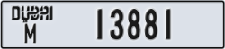 dubai - code - M - number -13802