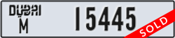 dubai - code - M - number -15445