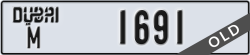 dubai - code - M - number -1691