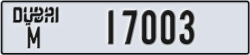 dubai - code - M - number -17003