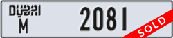 dubai - code - M - number -2081