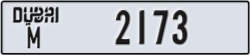 dubai - code - M - number -2173