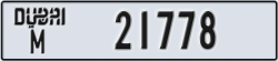 dubai - code - M - number -21778
