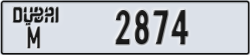 dubai - code - M - number -2874